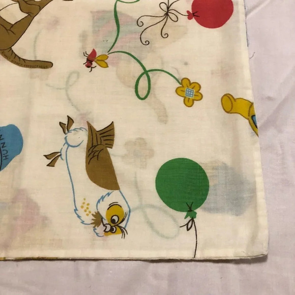 Vintage Winnie The Pooh Pillow Case Eeyore Kanga Owl - Picture 3 of 16